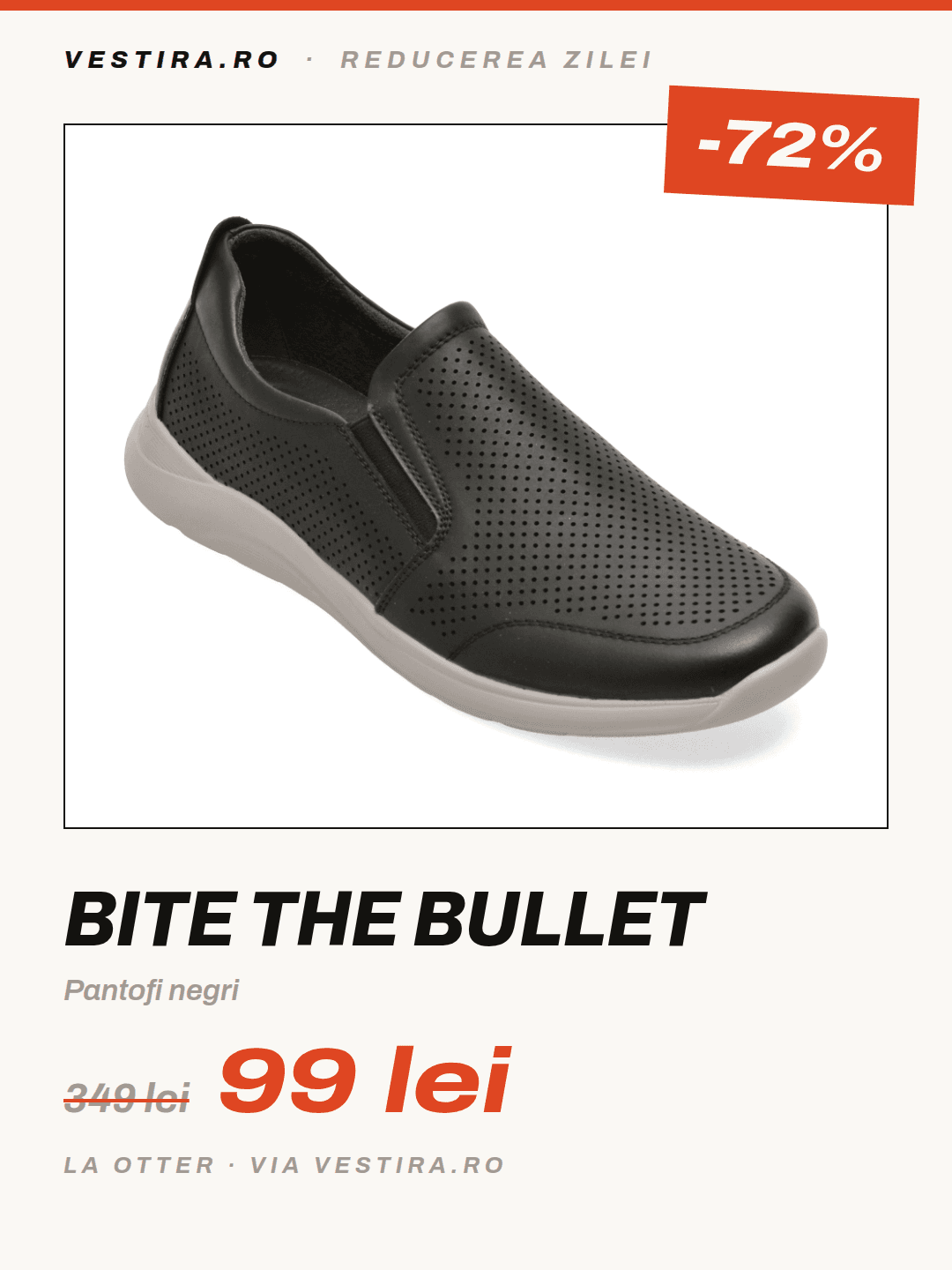 Bite The Bullet — Pantofi negri