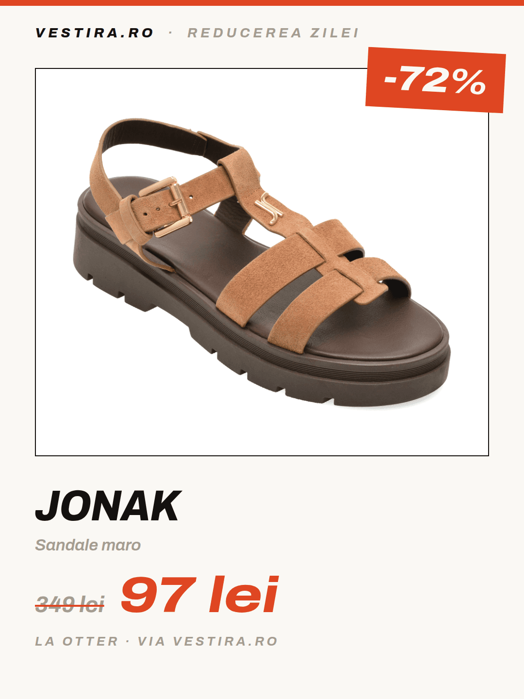 JONAK — Sandale maro
