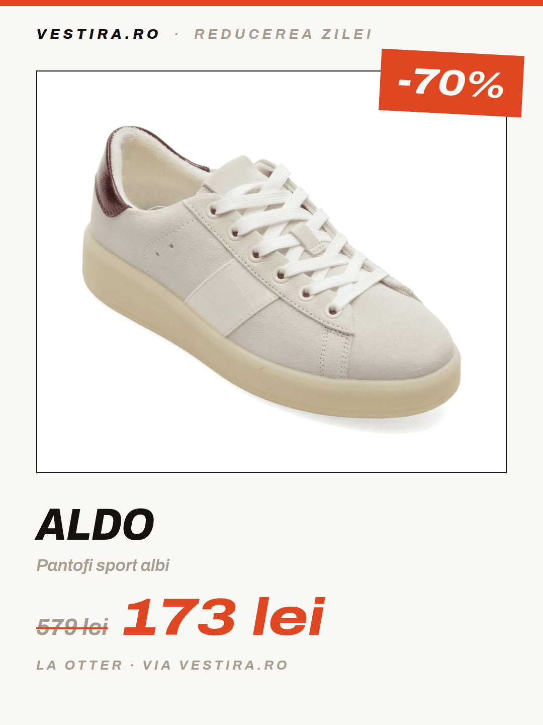 Aldo — Pantofi sport albi